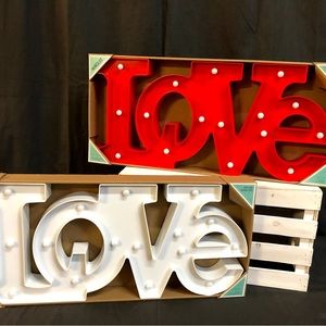 Love led light sign